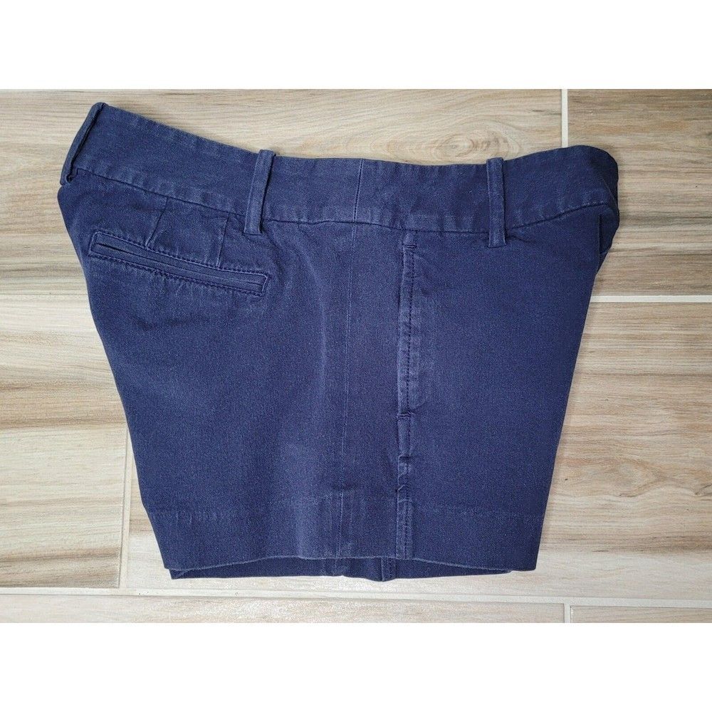 Lilly Pulitzer Sloane Shorts Size 4 Dark Navy Blue Stretch Side Zipper Pockets - Picture 4 of 10